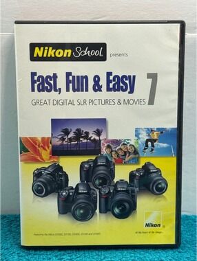Nikon School Fast Fun & Easy DSLR Pictures & Movies 3-DVD Set D3000 D5100 D7000